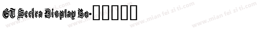 GT Sectra Display Bo字体转换